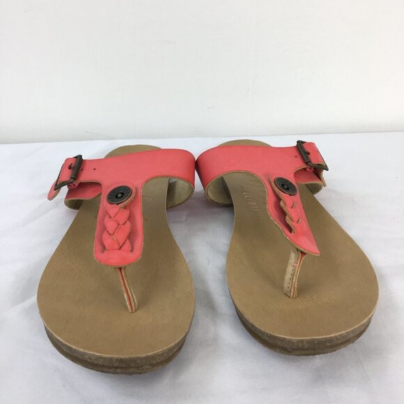 Blowfish Pink Braided T Strap Slide Thong Sandal Size 9 EXCELLENT Condition - Picture 1 of 10